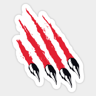 Bear claw scratch Sticker